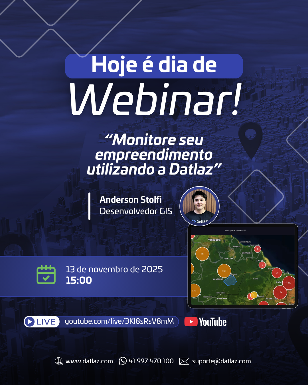 Hoje é dia de Webinar